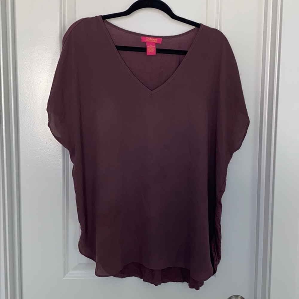 Dolman style short sleeve top